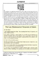 Last lecture of Galois